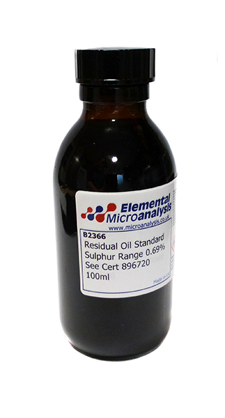 Residual Oil Standard Sulphur Range 0.69%  See Cert 896720  100ml

DISCONTINUED

Petroleum Distillates N.O.S 3 UN1268